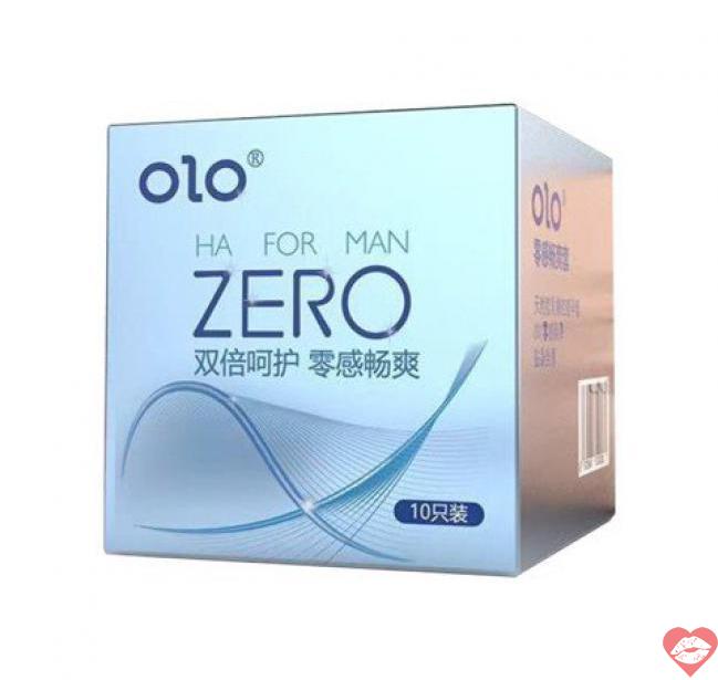  Cửa hàng bán Bao cao su OLO 0.01 Zero Ha For Man - Siêu mỏng nhiều gel bôi trơn - Hộp 10 cái  giá sỉ